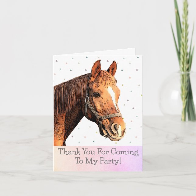 Carte De Remerciements Joyeux Anniversaire Enfant Au Joli Animal De Montu (Devant)