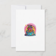 Joyeux anniversaire, gâteau d'anniversaire, coloré