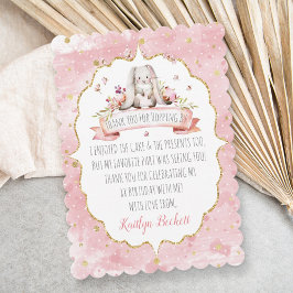 Carte De Remerciements Joyeux Anniversaire Lapin de Pâques