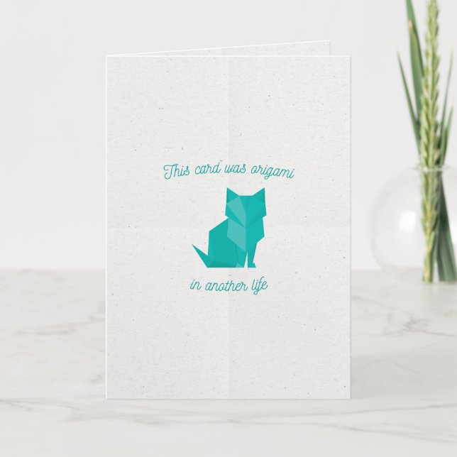 Carte De Remerciements Joyeux anniversaire | Origami (Devant)