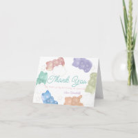 Joyeux Anniversaire Ourson Pastel Sucré