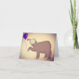 Carte De Remerciements Joyeux Anniversaire paresseux