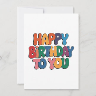 Carte De Remerciements Joyeux anniversaire rétro