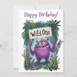 Carte De Remerciements Joyeux Anniversaire, Un Sauvage