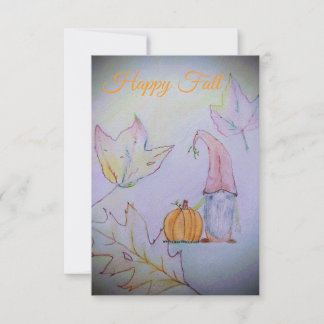 Carte De Remerciements Joyeux Automne 