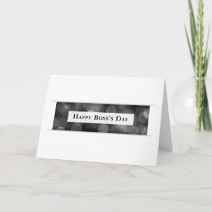 Carte De Remerciements Joyeux Boss's Day (bokeh)