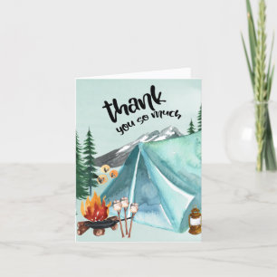 Carte De Remerciements Joyeux Camper Anniversaire Tente de Camping