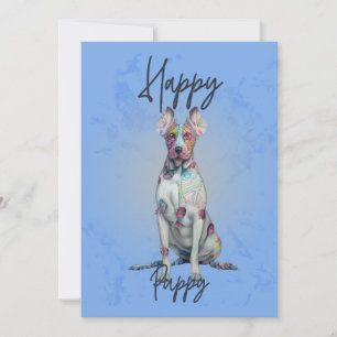 Carte De Remerciements Joyeux chiot - Chien propriétaires design -Chiens 