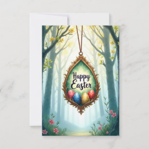 Carte De Remerciements Joyeux Pâques