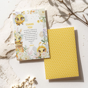 Carte De Remerciements Joyeux premier anniversaire personnalisé abeille f