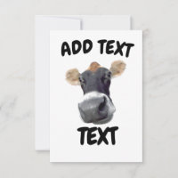 Joyeux visage de vache