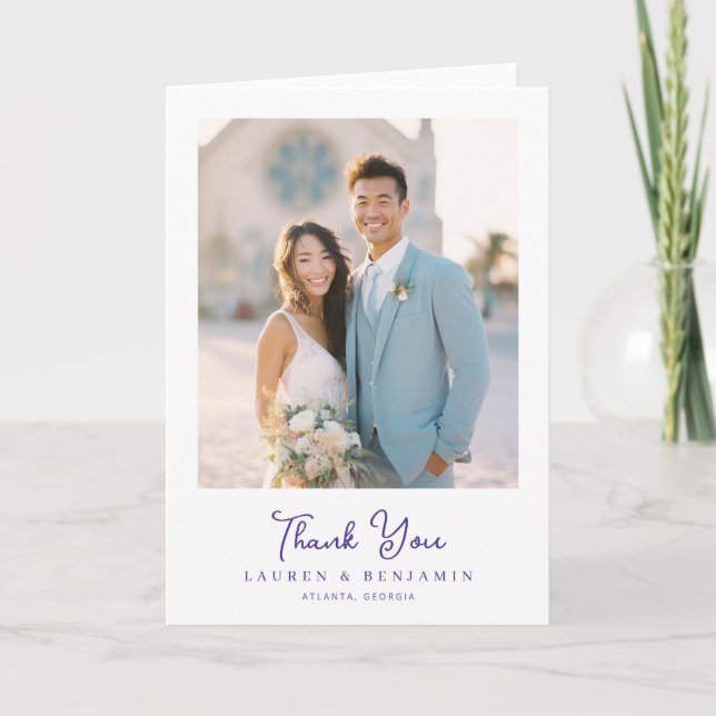 Carte De Remerciements Joyful Pastel Romantic Photo (Devant)