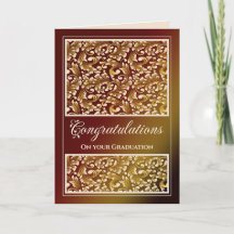 Juif Graduation Félicitations Damask Card
