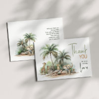 Jungle Safari Animaux Horizontal Anniversaire