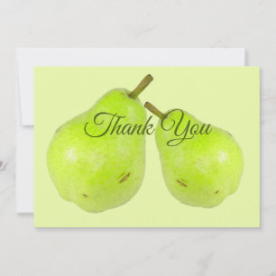 Carte De Remerciements Jus Vert Poire Frais Et Doux