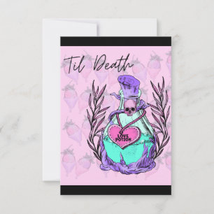 Carte De Remerciements Jusqu'à la mort Faisons-nous partie Love Potion Va