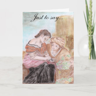 Carte De Remerciements Just to say I care