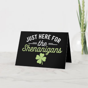 Carte De Remerciements Juste ici pour la Saint Patrick des Shenanigans