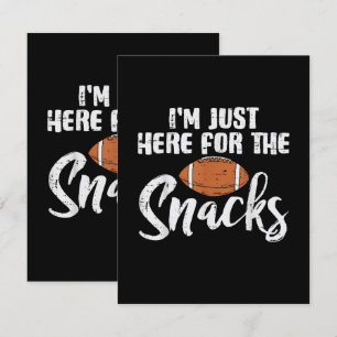 Carte De Remerciements Juste ici pour les snacks Football Américain Drôle