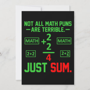 Carte De Remerciements Juste Somme Math Enseignant Mathématiques Mathémat