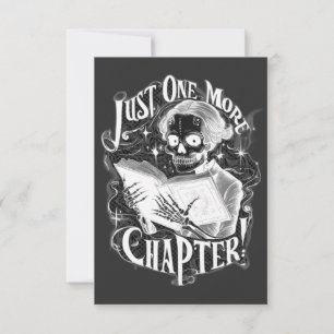 Carte De Remerciements Juste un autre chapitre Skeleton Reader amusant