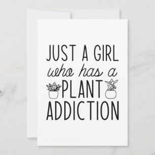 Carte De Remerciements Juste Une Fille Qui A Une Toxicité Plante