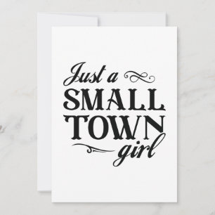 Carte De Remerciements Juste une petite fille de ville