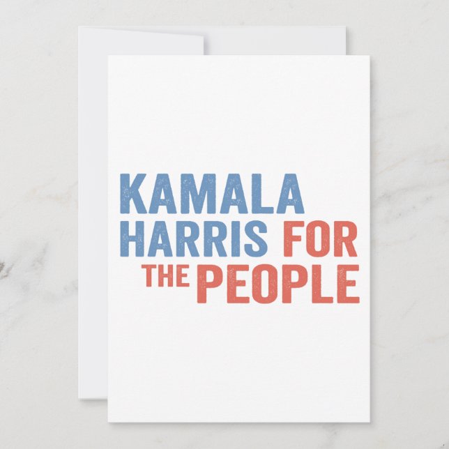 Carte De Remerciements Kamala Harris pour les démocrates électoraux popul (Devant)