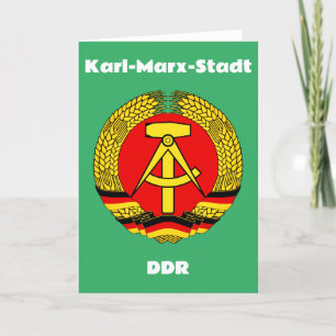 Carte De Remerciements Karl Marx Stadt, Deutsche Demokratische Republik