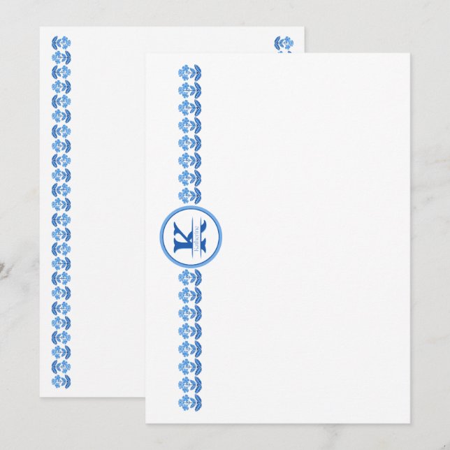 Carte De Remerciements Katherine Card (Devant / Derrière)