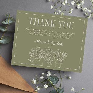 Carte De Remerciements Katherine   Couleurs courbes   Remerciements pour 
