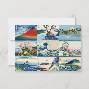Carte De Remerciements Katsushika Hokusai - 36 Vues de la sélection du Mo