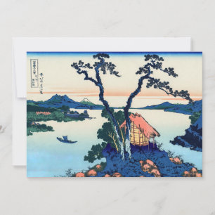 Carte De Remerciements Katsushika Hokusai - Lac Suwa dans la province de 