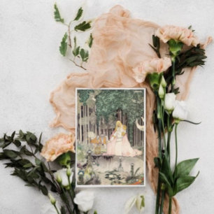 Carte De Remerciements Kay Nielsen L'image dans le lac Fairy