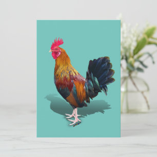 Carte De Remerciements Key West - Rooster tzigane