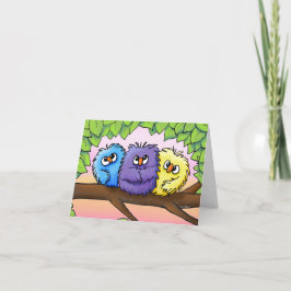 Carte De Remerciements KiniArt Ditzy Chicks