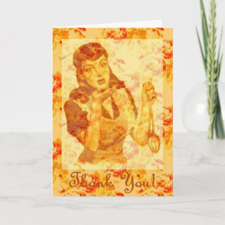 Carte De Remerciements Kiss The Cook.