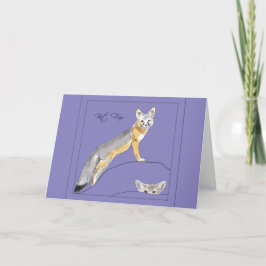 Carte De Remerciements Kit Fox