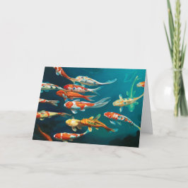 Carte De Remerciements Koi Ballet -