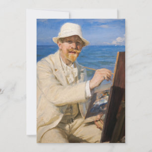 Carte De Remerciements Kroyer - Autoportrait à Skagen Beach