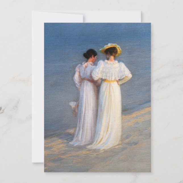 Carte De Remerciements Kroyer - Soirée d'été sur Skagen Beach Closeup (Devant)