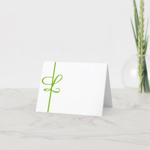 Carte De Remerciements "L" monogramme.AJOUTEZ VOTRE PREMIER POUR PERSONNA