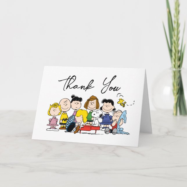 Carte De Remerciements La Bande D'Arachides | BABY SHOWER (Devant)