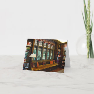 Carte De Remerciements La bibliothèque au château