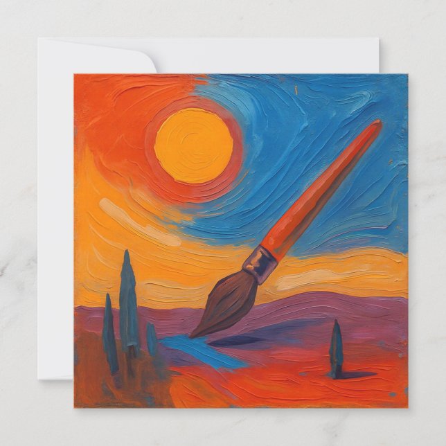 Carte De Remerciements La brosse des rêves (Devant)