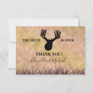 Carte De Remerciements La chasse au Mariage de chasse