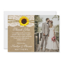 La collection de mariage Kraft, Lace & Sunflower
