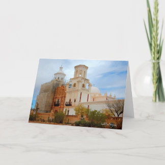 Carte De Remerciements La colombe blanche du désert San Xavier Arizona