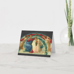 Carte De Remerciements La Coronation de Virgin by Filippino Lippi