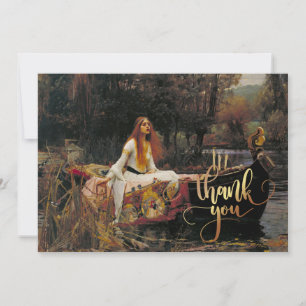 Carte De Remerciements La Dame de Shalott 1888 John William Waterhouse